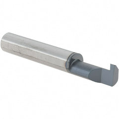 Scientific Cutting Tools - 0.088" Groove Width, 3/8" Min Hole Diam, 3/4" Max Hole Depth, Retaining Ring Grooving Tool - 0.11" Projection, 1-3/4" Shank Length, 2-1/2" OAL, Solid Carbide, AlTiN+ Finish - Exact Tooling
