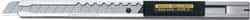 Olfa - Snap Utility Knife - 3/16" Blade, Silver & Black Stainless Steel Handle, 1 Blade Included - Exact Tooling