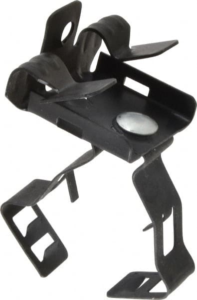Thomas & Betts - Spring Steel Rigid/EMT Bottom Flange Mounted Conduit Clip - 1/2, 3/4" EMT, 3/4" Rigid, Anodized Finish - Exact Tooling