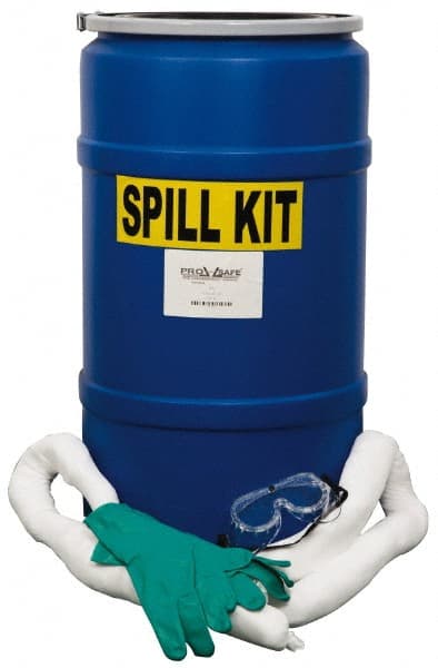 PRO-SAFE - Oil Only Spill Kit - 30 Gal Drum - Exact Tooling