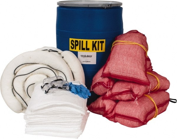 PRO-SAFE - Oil Only Spill Kit - 55 Gal Polyethylene Drum - Exact Tooling