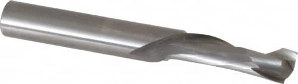 Onsrud - 3/8" Cutting Diam x 1-1/8" Length of Cut, 1 Flute, Compression Spiral Router Bit - Uncoated, Right Hand Cut, Solid Carbide, 3" OAL x 3/8" Shank Diam, Single Edge, 30° Helix Angle - Exact Tooling