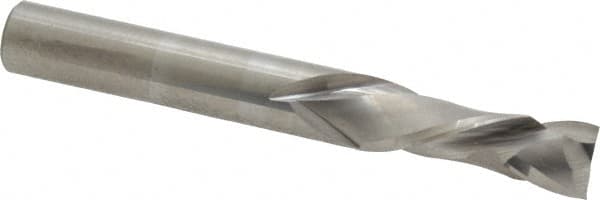Onsrud - 3/8" Cutting Diam x 1-1/8" Length of Cut, 2 Flute, Compression Spiral Router Bit - Uncoated, Right Hand Cut, Solid Carbide, 3" OAL x 3/8" Shank Diam, Double Edge, 30° Helix Angle - Exact Tooling