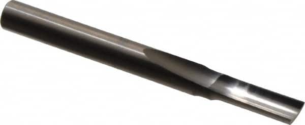 Onsrud - 7/32" Diam, 1/4" Shank Diam, 5/8" Length of Cut, 1 Flute Single Edge Straight Router Bit - 2-1/2" Overall Length, Right Hand Cut, Solid Carbide - Exact Tooling