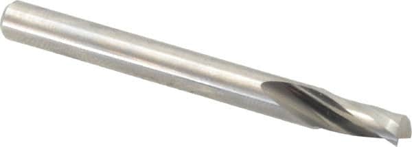 Onsrud - 3/16" Cutting Diam x 3/8" Length of Cut, 1 Flute, Upcut Spiral Router Bit - Uncoated, Right Hand Cut, Solid Carbide, 2" OAL x 3/16" Shank Diam, Single Edge, 21° Helix Angle - Exact Tooling