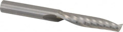 Onsrud - 3/8" Cutting Diam x 1-5/8" Length of Cut, 1 Flute, Upcut Spiral Router Bit - Uncoated, Right Hand Cut, Solid Carbide, 3-1/2" OAL x 3/8" Shank Diam, Single Edge, 21° Helix Angle - Exact Tooling