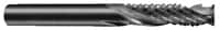 Onsrud - 1/4" Cut Diam, 1/4" Shank Diam, Cylinder Head Double Cut Burr - Carbide, Flat End, 1" LOC, 2-1/2" OAL - Exact Tooling