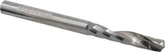 Onsrud - 1/4" Cutting Diam x 1-1/4" Length of Cut, 1 Flute, Upcut Spiral Router Bit - Uncoated, Right Hand Cut, Solid Carbide, 3" OAL x 1/4" Shank Diam, Single Edge - Exact Tooling