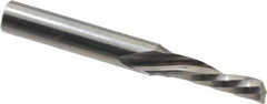 Onsrud - 3/16" Cutting Diam x 5/8" Length of Cut, 1 Flute, Downcut Spiral Router Bit - Uncoated, Right Hand Cut, Solid Carbide, 2" OAL x 1/4" Shank Diam, Single Edge, 21° Helix Angle - Exact Tooling