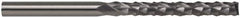 Accupro - 1/8" Diam, 1" LOC, End Mill End, Solid Carbide Diamond Pattern Router Bit - Right Hand Cut, 2" OAL, 1/8" Shank Diam, Use on Fiberglass, Phenolic - Exact Tooling
