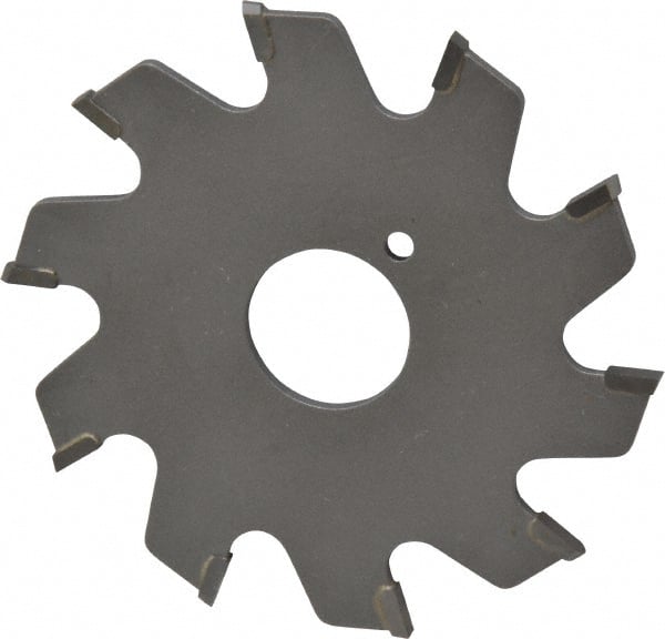 Onsrud - 2-1/2" Diam x 0.095" Blade Thickness x 5/8" Arbor Hole Diam, 10 Tooth Slitting and Slotting Saw - Arbor Connection, Right Hand, Uncoated, Carbide-Tipped, 0° Rake - Exact Tooling
