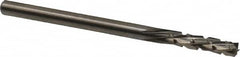 Onsrud - 1/8" Cut Diam, 1/8" Shank Diam, Cylinder Head Fluted Cut Burr - Carbide, Flat End, 1/2" LOC, 2" OAL - Exact Tooling