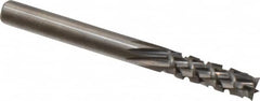 Onsrud - 3/16" Cut Diam, 3/16" Shank Diam, Cylinder Head Fluted Cut Burr - Carbide, Flat End, 5/8" LOC, 2" OAL - Exact Tooling