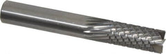Onsrud - 1/2" Cut Diam, 1/2" Shank Diam, Cylinder Head Fluted Cut Burr - Carbide, Flat End, 1-1/8" LOC, 3-1/2" OAL - Exact Tooling