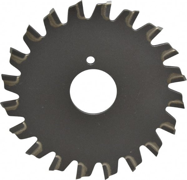 Onsrud - 2-1/2" Diam x 0.095" Blade Thickness x 5/8" Arbor Hole Diam, 20 Tooth Slitting and Slotting Saw - Arbor Connection, Right Hand, Uncoated, Carbide-Tipped, -5° Rake - Exact Tooling
