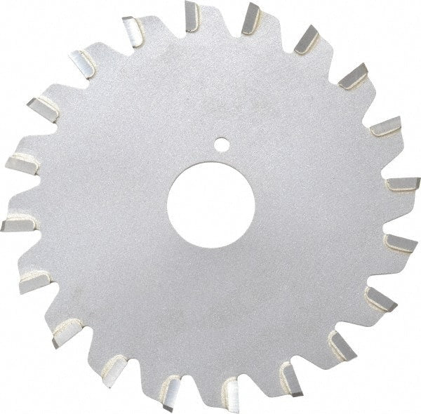 Onsrud - 3" Diam x 0.095" Blade Thickness x 5/8" Arbor Hole Diam, 20 Tooth Slitting and Slotting Saw - Arbor Connection, Right Hand, Uncoated, Carbide-Tipped, -5° Rake - Exact Tooling