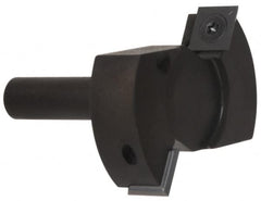 Onsrud - 4" Cutting Diam, 1/8" Max Depth of Cut, 3/4" Shank Diam, Indexable Spoilboard Surface Insert Cutter - 3 Cutters, Up Shear Cut, ICK L 142 Insert Style, Carbide-Tipped, 3.05" OAL, 2-1/4" Shank Length, Right Hand Cut - Exact Tooling