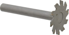 Onsrud - 2" Diam x 0.095" Blade Thickness, 10 Tooth Slitting and Slotting Saw - Shank Connection, Right Hand, Uncoated, Carbide-Tipped, 0° Rake - Exact Tooling