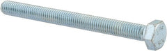 Value Collection - M8x1.25mm Metric Coarse, 90mm Length Under Head Hex Head Cap Screw - Fully Threaded, Grade 8.8 Steel, Zinc-Plated Finish, 13mm Hex - Exact Tooling