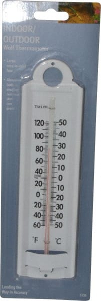 Taylor - -40 to 120°F, Window and Wall Thermometer - 9 Inch Long - Exact Tooling