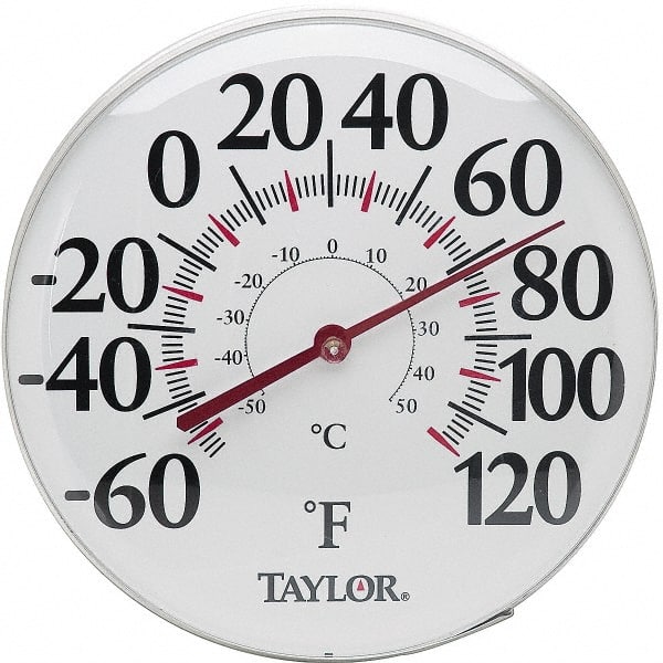 Taylor - -40 to 120°F, Window and Wall Thermometer - 18 Inch Diameter - Exact Tooling