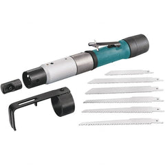Dynabrade - 2,400 Strokes per Minute, 13/32 Inch Stroke Length, 19 CFM, 0.26 hp Air Reciprocating Saw - 6 Blades, 6.2 Bar Air Pressure, 6 mm Inlet - Exact Tooling