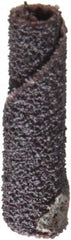 Merit Abrasives - 1/4" Max Roll Diam x 1" OAL, 80 Grit Aluminum Oxide Straight Cartridge Roll - 1/8" Pilot Hole Diam, Medium Grade - Exact Tooling