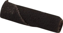 Merit Abrasives - 1/4" Max Roll Diam x 1" OAL, 120 Grit Aluminum Oxide Straight Cartridge Roll - 1/8" Pilot Hole Diam, Fine Grade - Exact Tooling
