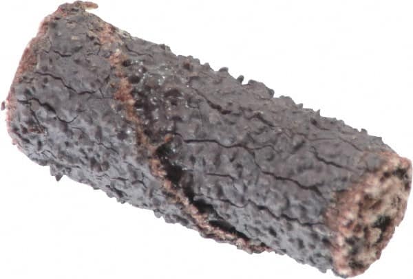 Merit Abrasives - 3/8" Max Roll Diam x 1" OAL, 36 Grit Straight Cartridge Roll - 1/8" Pilot Hole Diam, Very Coarse Grade - Exact Tooling