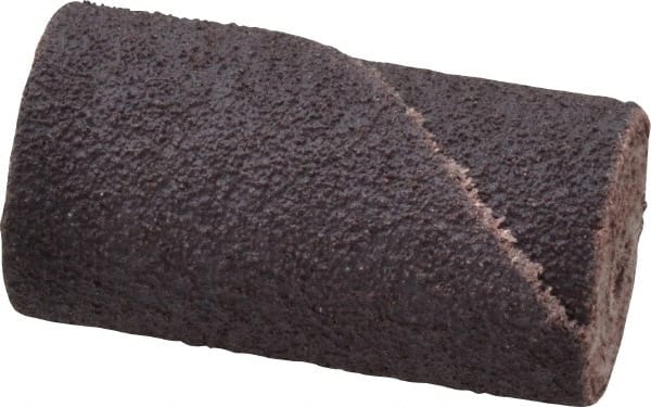 Merit Abrasives - 3/4" Max Roll Diam x 1-1/2" OAL, 80 Grit Aluminum Oxide Straight Cartridge Roll - 3/16" Pilot Hole Diam, Medium Grade - Exact Tooling