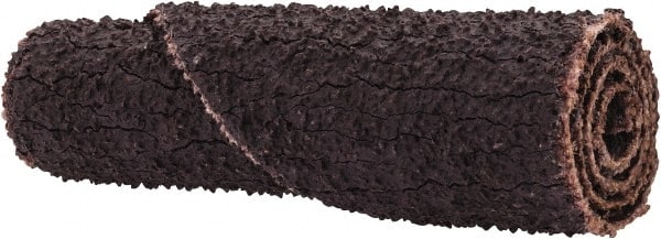 Merit Abrasives - 3/8" Max Roll Diam x 1-1/2" OAL, 50 Grit Aluminum Oxide Straight Cartridge Roll - 1/8" Pilot Hole Diam, Coarse Grade - Exact Tooling