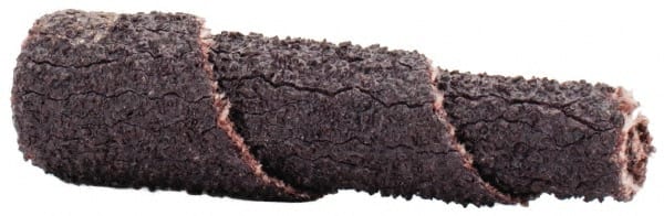 Merit Abrasives - 1-1/2" Long x 3/8" Diam, Aluminum Oxide, Full Taper Cartridge Roll - 50 Grit, 1/8" Pilot Hole Diam, Coarse Grade - Exact Tooling