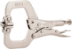 Irwin - 6" OAL C-Clamp Locking Pliers - 1-1/2" Jaw Depth, 2-1/8" Jaw Opening - Exact Tooling