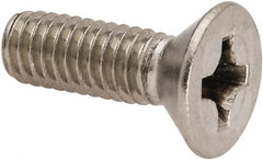 Value Collection - 5/16-18 UNC, 1" OAL Phillips Drive Machine Screw - Flat Head, Grade 316 Stainless Steel, Uncoated, Without Washer - Exact Tooling