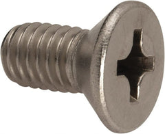 Value Collection - 3/8-16 UNC, 3/4" OAL Phillips Drive Machine Screw - Flat Head, Grade 316 Stainless Steel, Uncoated, Without Washer - Exact Tooling