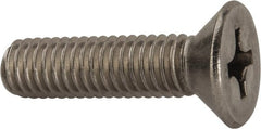 Value Collection - 3/8-16 UNC, 1-1/2" OAL Phillips Drive Machine Screw - Flat Head, Grade 316 Stainless Steel, Uncoated, Without Washer - Exact Tooling