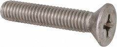 Value Collection - 3/8-16 UNC, 2" OAL Phillips Drive Machine Screw - Flat Head, Grade 316 Stainless Steel, Uncoated, Without Washer - Exact Tooling