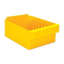 Quantum Storage - 28 Lb. Load Capacity, 11-5/8" Deep, Yellow High-Impact Polystyrene Drawer Bin - 4-5/8" High x 8-3/8" Wide x 11-5/8" Long - Exact Tooling