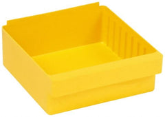 Quantum Storage - 28 Lb. Load Capacity, 11-5/8" Deep, Yellow High-Impact Polystyrene Drawer Bin - 4-5/8" High x 11-1/8" Wide x 11-5/8" Long - Exact Tooling