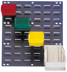 Quantum Storage - 160 Lb Capacity, 18" Wide x 19" High, Steel Pick Rack - 16 Red Polyethylene/Polypropylene Bins, 4-1/8" Bin Width x 3" Bin Height x 7-1/2" Bin Depth - Exact Tooling