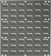 Quantum Storage - 18" Wide x 19" High, Gray Louvered Bin Panel - Use with Quantum Storage Systems - ALL QUS Bins - Exact Tooling