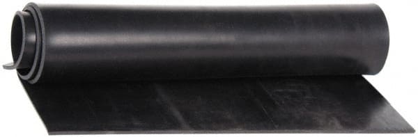 Made in USA - 36" Wide, 3/8" Thick, Buna-N Rubber Foam Sheet - 50 to 60 Durometer, Black, -40 to 212°F, 1,500 psi Tensile Strength, Cut-to-Length - Exact Tooling