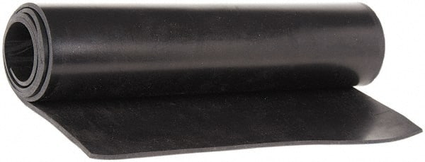 Made in USA - 36" Wide, 3/8" Thick, Buna-N Rubber Foam Sheet - 65 to 75 Durometer, Black, -40 to 212°F, 1,500 psi Tensile Strength, Cut-to-Length - Exact Tooling