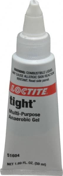 Loctite - 50 mL Tube, Blue, Liquid Medium Strength Threadlocker - Series 8060, 24 hr Full Cure Time, Hand Tool, Heat Removal - Exact Tooling
