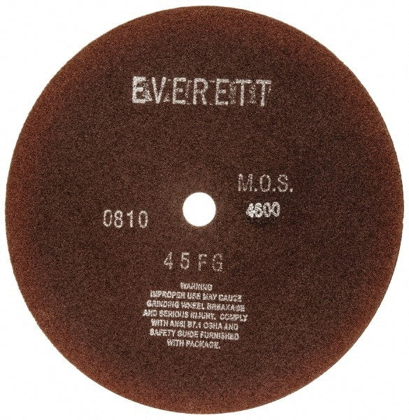 Everett - 12" Aluminum Oxide Cutoff Wheel - 1/8" Thick, 1" Arbor, Use with Gas Powered Saws - Exact Tooling