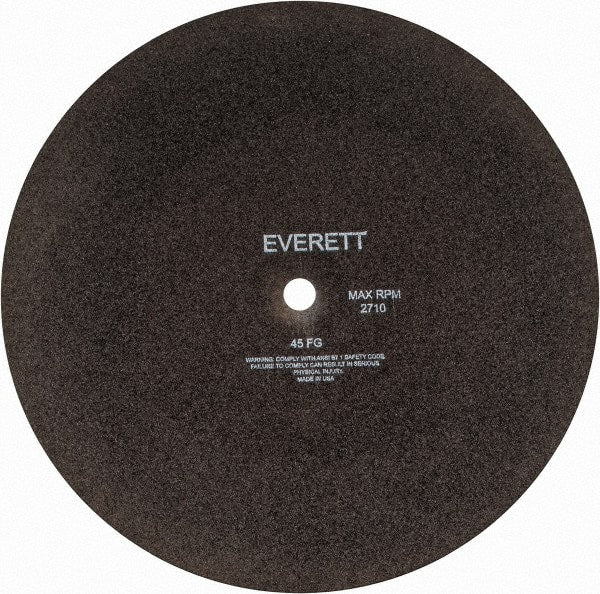 Everett - 20" Aluminum Oxide Cutoff Wheel - 3/16" Thick, 1" Arbor, Use with Gas Powered Saws - Exact Tooling