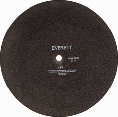 Everett - 20" Aluminum Oxide Cutoff Wheel - 3/16" Thick, 1" Arbor, Use with Gas Powered Saws - Exact Tooling