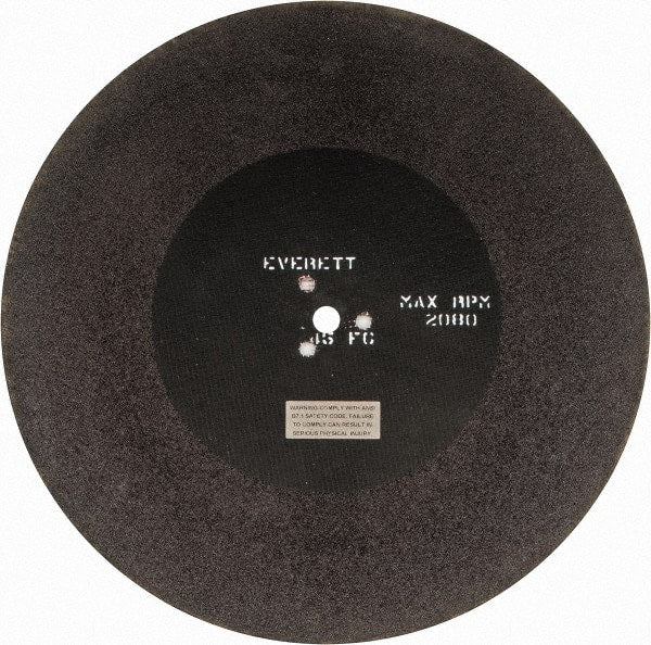 Everett - 26" Aluminum Oxide Cutoff Wheel - 7/32" Thick, 1" Arbor, Use with Gas Powered Saws - Exact Tooling