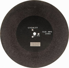 Everett - 26" Aluminum Oxide Cutoff Wheel - 7/32" Thick, 1" Arbor, Use with Gas Powered Saws - Exact Tooling