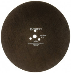 Everett - 20" Cutoff Wheel - 5/32" Thick, 1" Arbor, Use with Gas Powered Saws - Exact Tooling